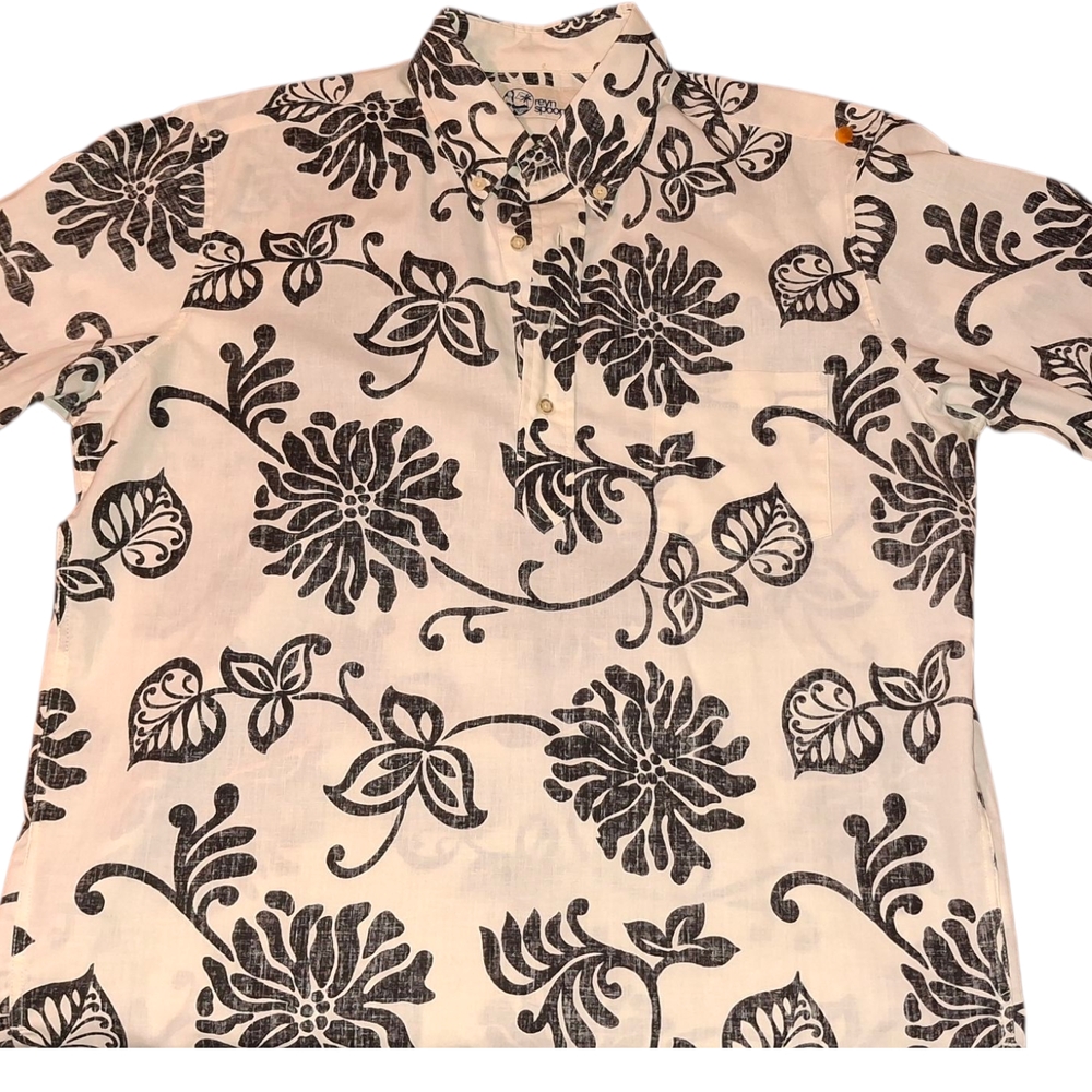 Reyn Spooner Black and White Casual Button Down Shirt